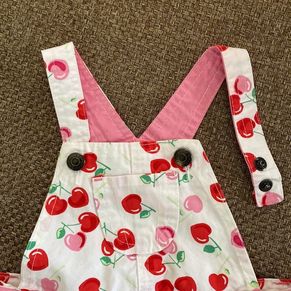 George Heart Shaped Cherry Print Jumper Dress 3-6 Months - Picture 6 of 10